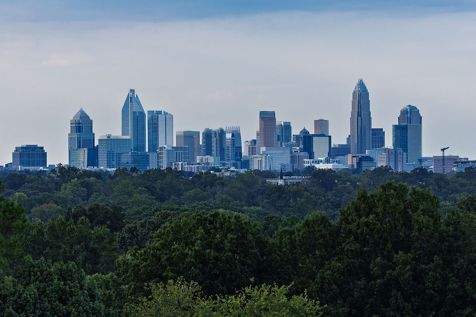 Charlotte NC skyline representing local managed IT services and technology support