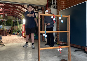 home-made ladder golf