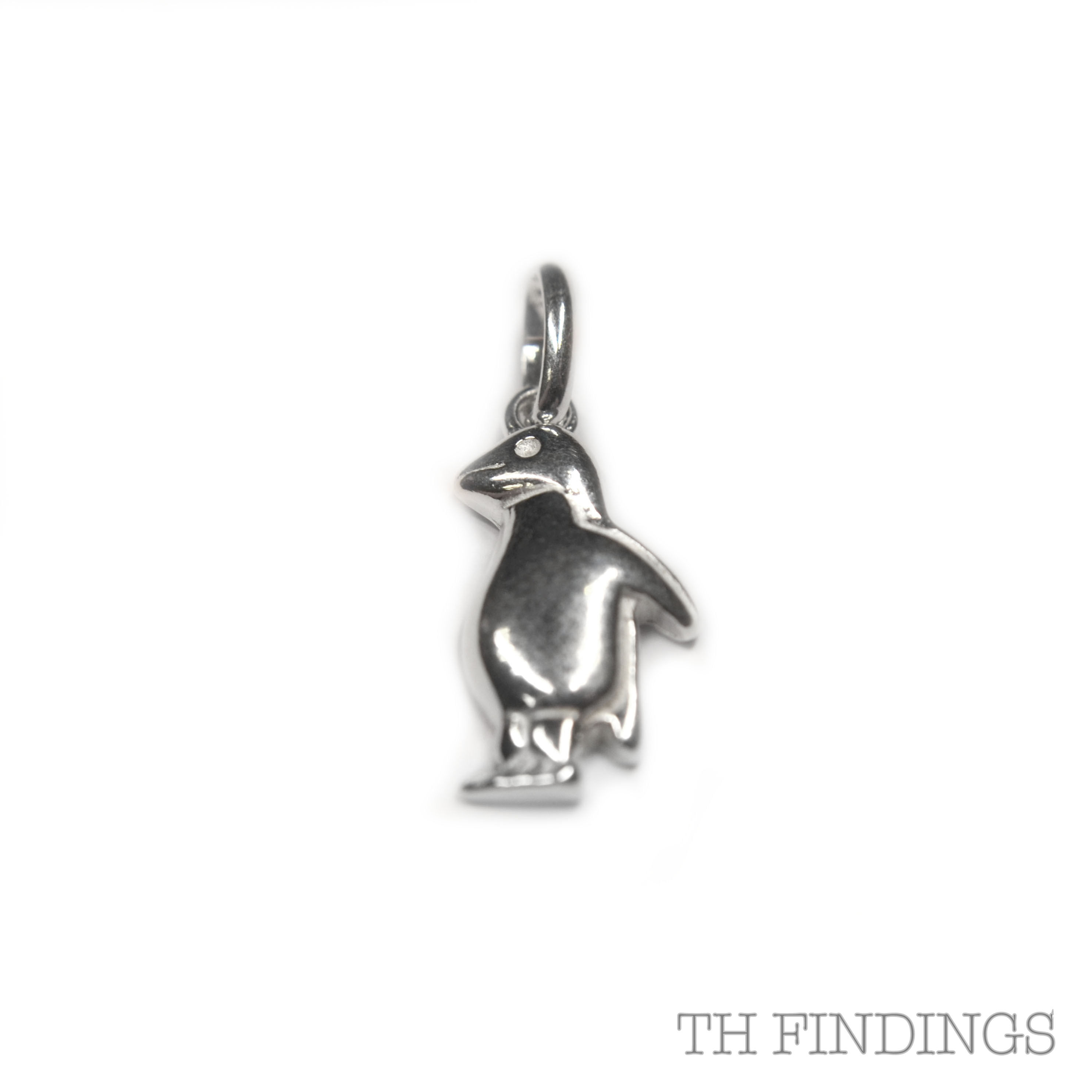 Sterling Silver 925 Penguin Pendant
