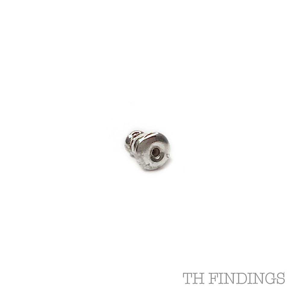 Thumbnail: Brass Ear Post Clutch in Plated Finishes