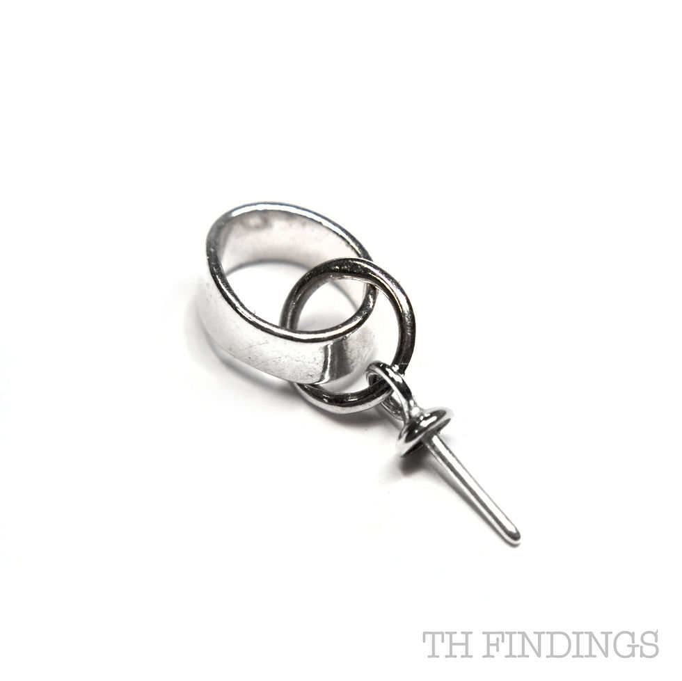 Sterling Silver 925 Pearl Dropper with Double Ring