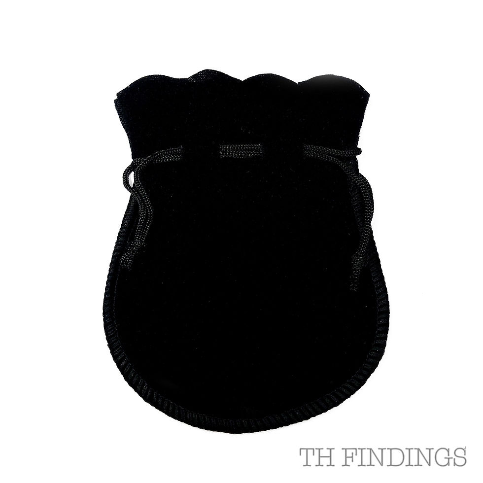 Thumbnail: Black Velvet Gift Pouch in Various Sizes