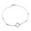 Thumbnail: Sterling Silver 7.5"Clover Bracelet