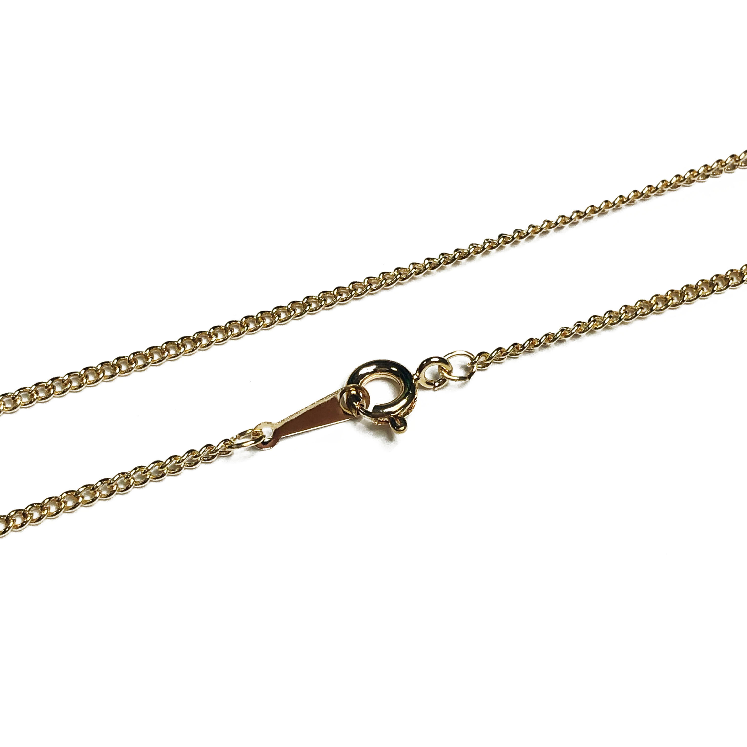 12 x Gold Plated Fine Curb Chain in Various Lengths