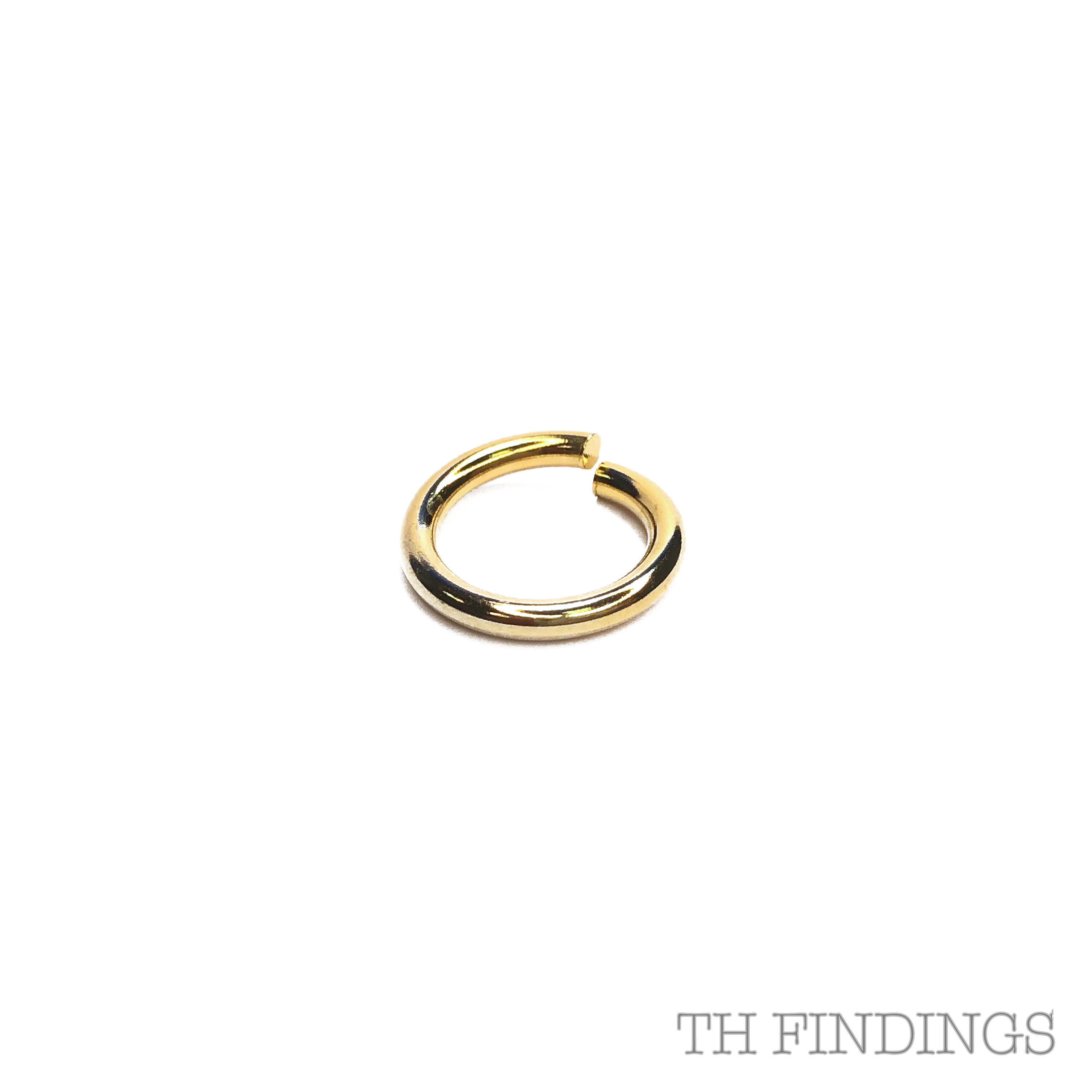 14mm Base Metal Jump Ring in Plated Finish