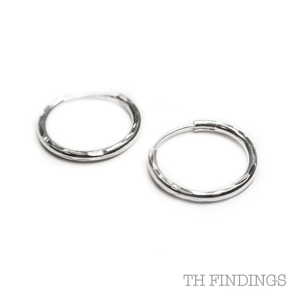 Sterling Silver 925 20mm Sleeper Hoop Earrings
