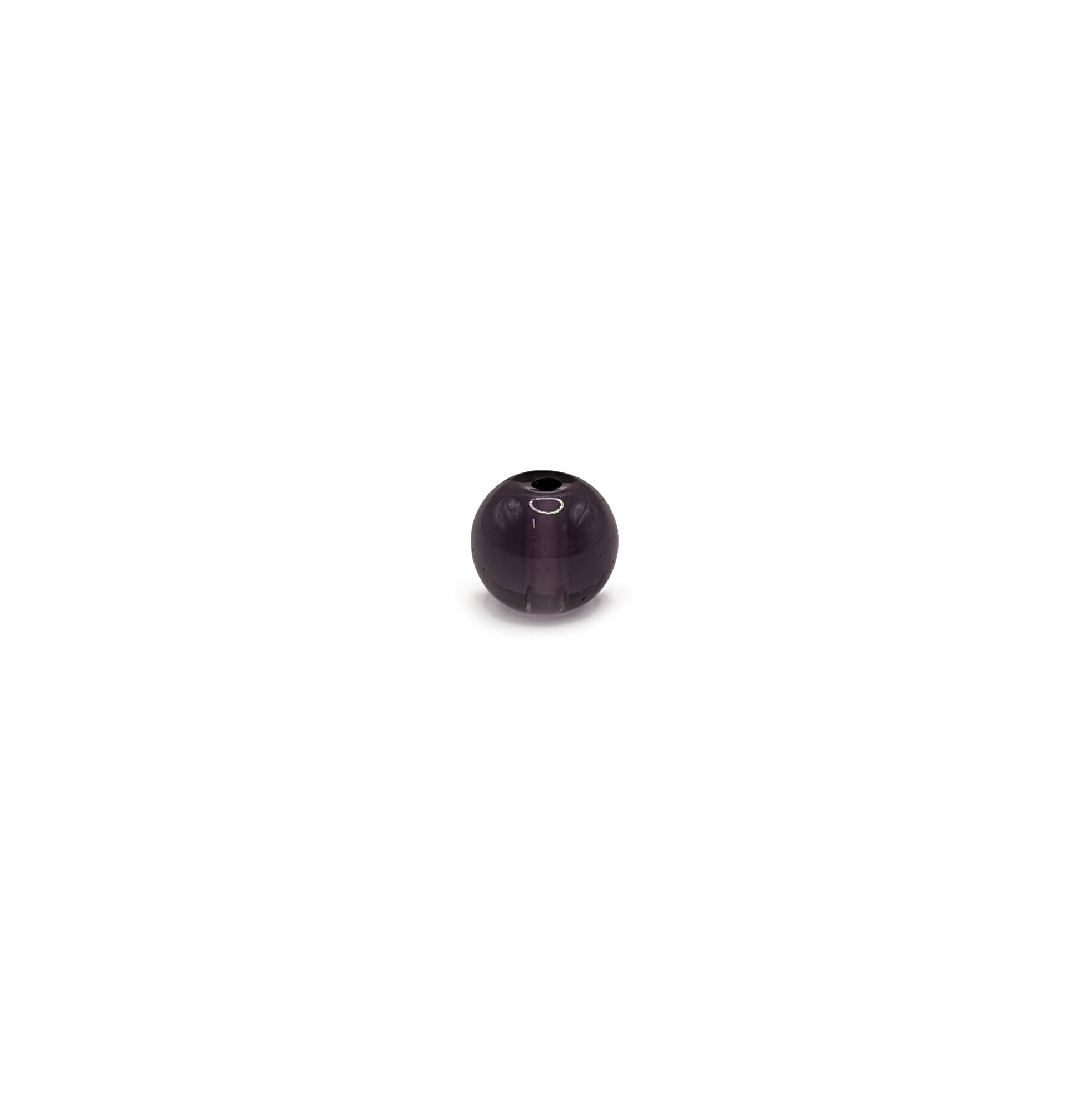 Purple 8mm Glass Bead (100 pieces)