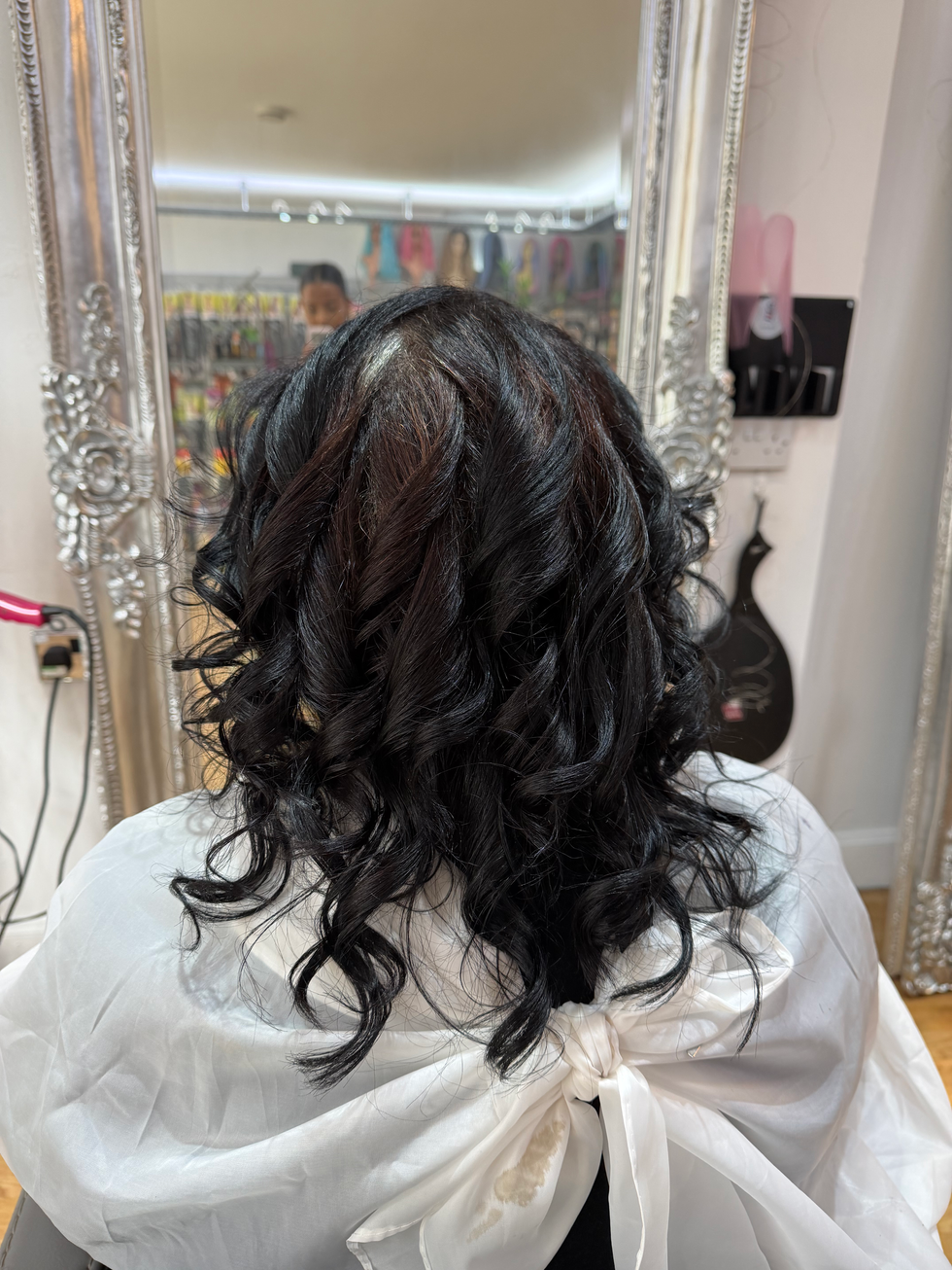 Deep moisturising treatment trim and styling second angle at Eestelia Hair Salon Dalkeith Edinburgh — moisturising treatment styled