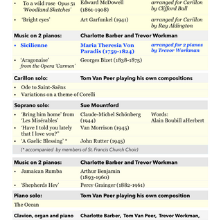 Tom Van Peer in Bournville for a wonderful day of music: