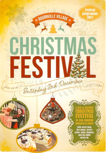 Christmas is special in Bournville and this coming Saturday (2nd) sees a new exciting Christmas Festival that brings the very best of the village's festivities together. Live music, lantern making, street food, a Christmas market, the village green shops, the Rest House's beautiful gift shop and much, much more... A whole programme of festivities start at 1.30pm with Father Christmas travelling to the Village Green in his sleigh. The Carillon plays at 2pm and at different times during the afternoon. You can even take a tour, but book in advance! Then join the countdown as Bournville's famous Christmas tree lights are switched on at 6pm.
