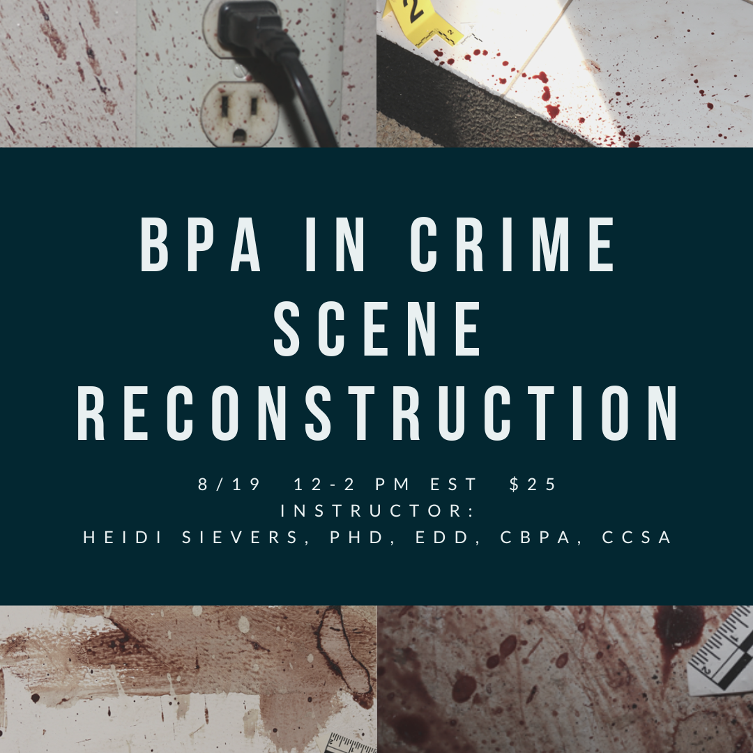 BPA in Crime Scene Reconstruction