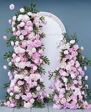 Pink Floral arch (2-pieces)