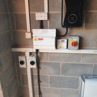 a domestic solar and battery installation at a property in Clowne