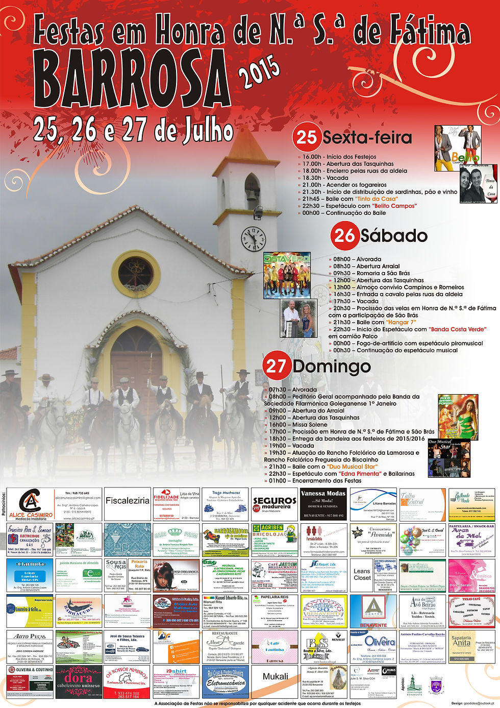 Cartaz Festas Barrosa 2016