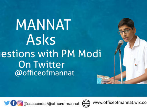 SHRI. MANNAT SHARMA ASKS QUESTIONS ON TWITTER 