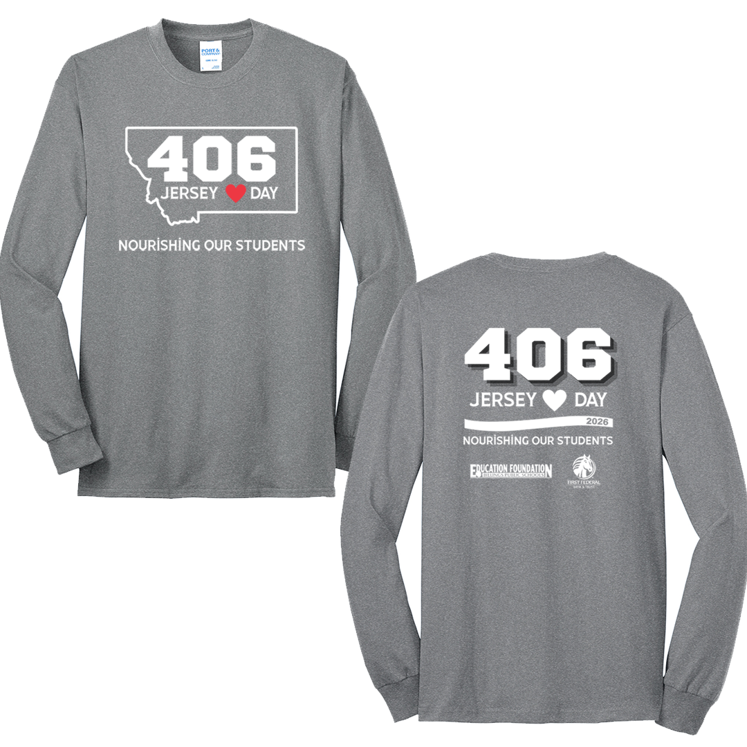 Billings School Port & Co™ Long Sleeve Core Blend Tee