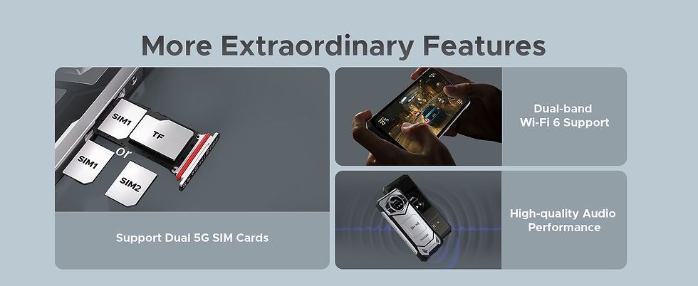 Thumbnail: DOOGEE S200 5G Rugged Phone 1.32" Rear Display 12GB 256GB 6.72" 120Hz 100MP AI M