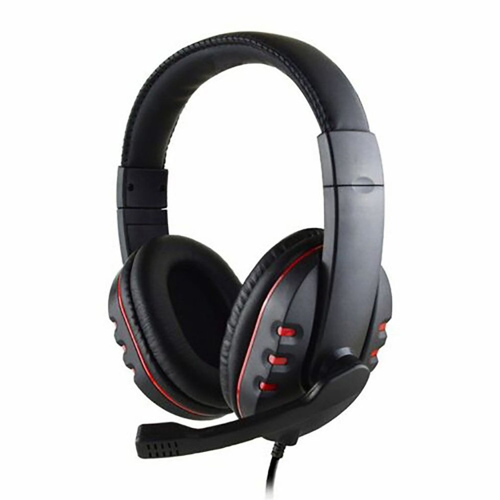 Thumbnail: Headphones 3.5mm Wired Gaming Headset Earphones Music For PS4 Play Station 4 Gam