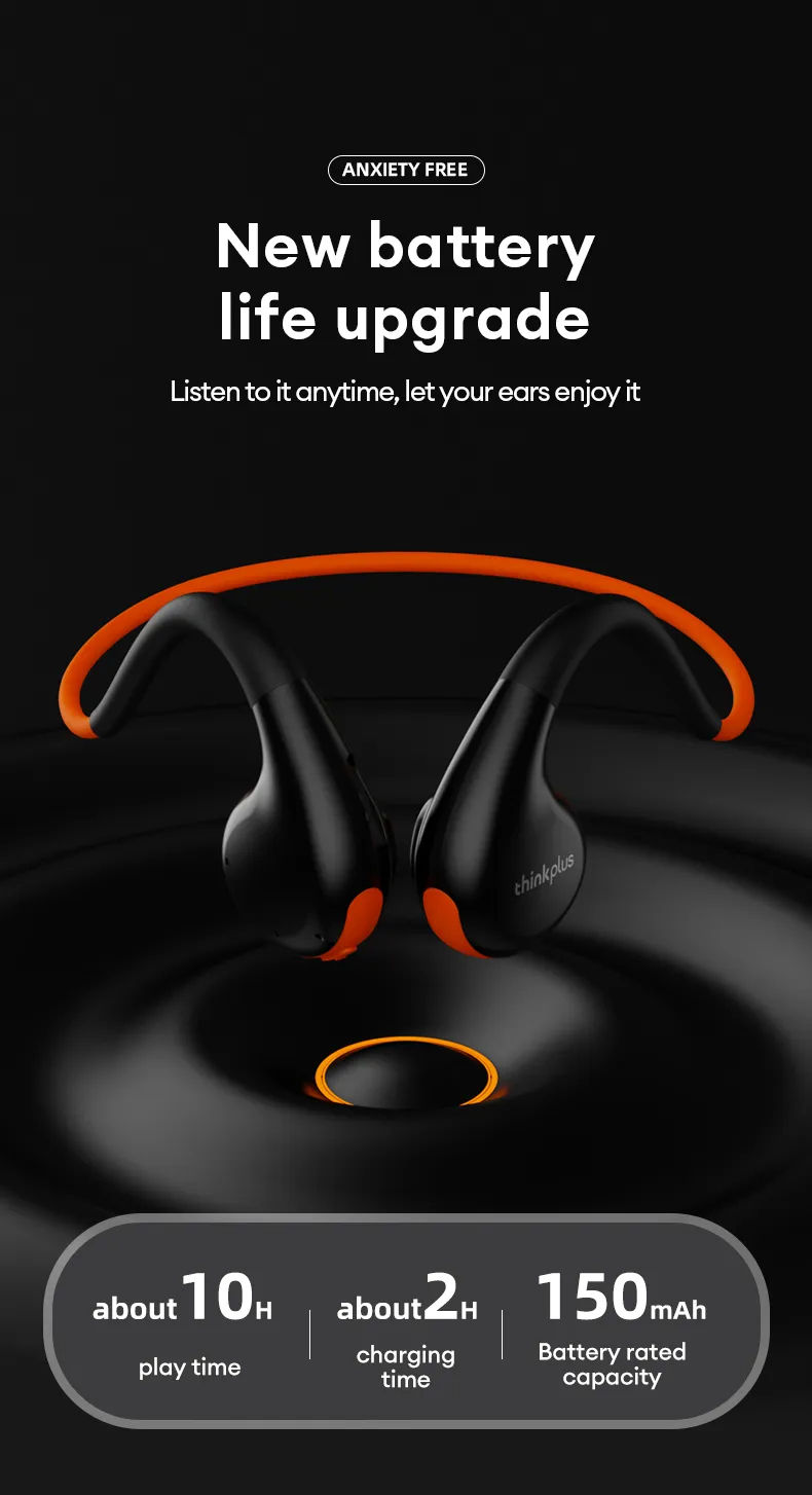 Thumbnail: Original Lenovo X7 Air Conduction Headphone Wireless Bluetooth 5.3 Earphones Bon