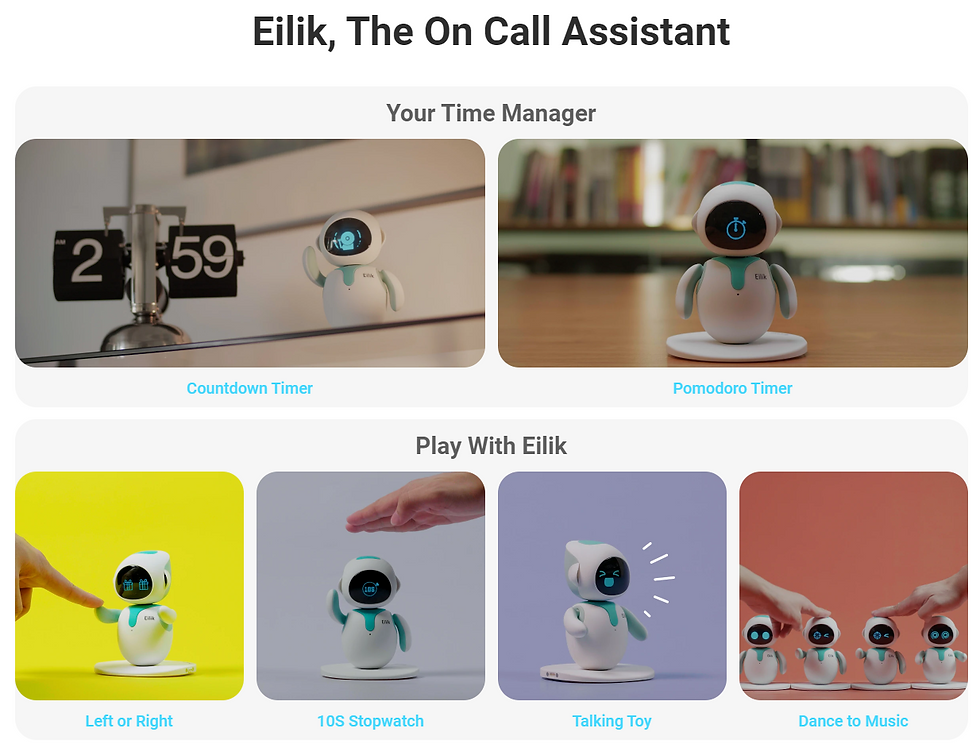 Thumbnail: Original Eilik Smart Robot Electronic Automation Ai Robot Emotional Interaction 