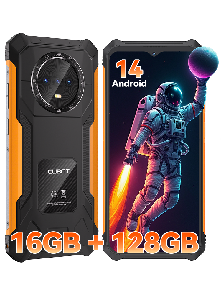 Cubot KingKong ES Ultra-thin Rugged Android Smartphone, 16GB RAM(6GB+10GB), 128G
