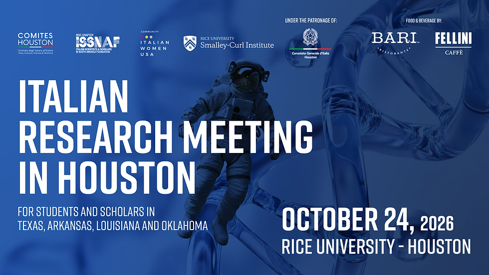 Call for Abstracts - Italian Research Meeting in Houston 2026
