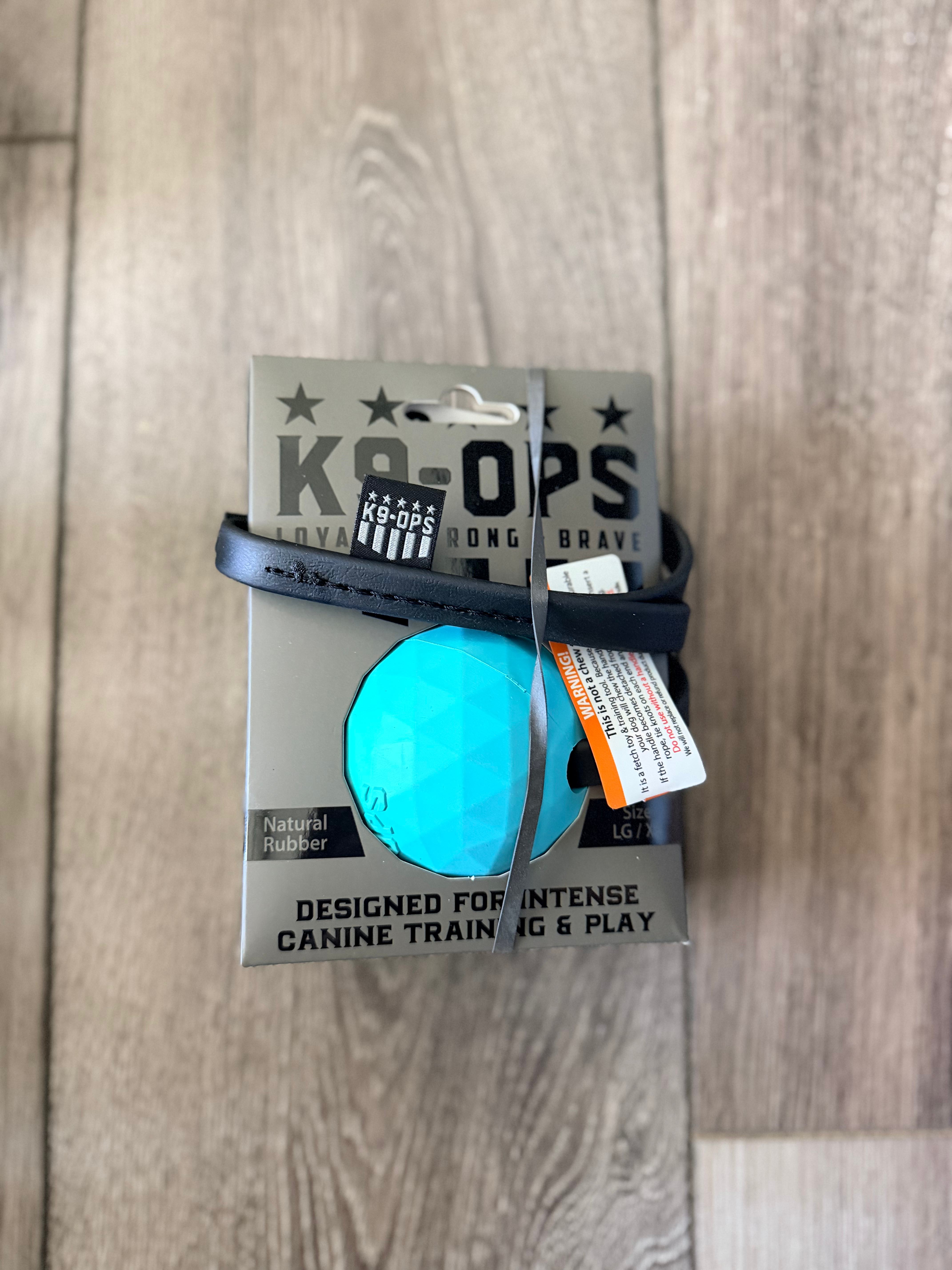K9 Ops Ball - Biothane Ball Tug - LG/XL