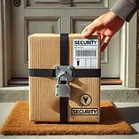 DALL·E 2025-03-11 15.50.33 - A well-secured package with tamper-proof seals and a security