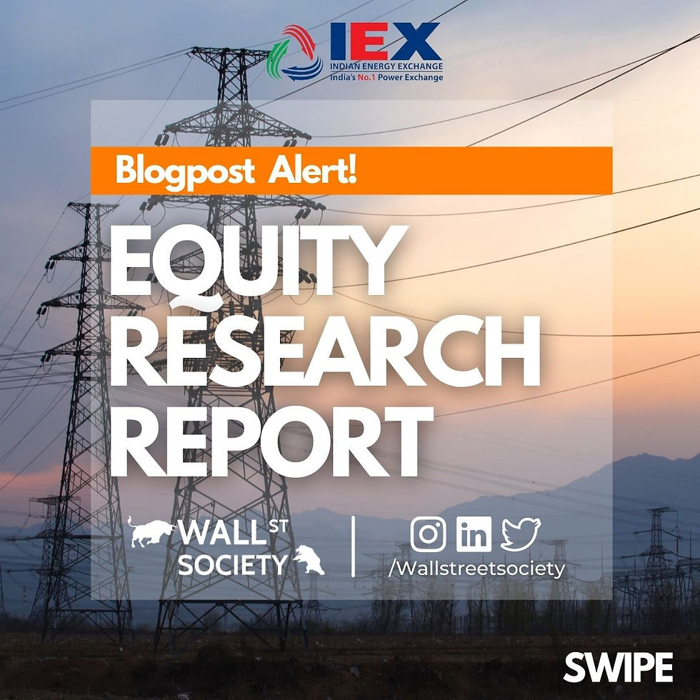 EQUITY RESEARCH REPORT - IEX LTD.