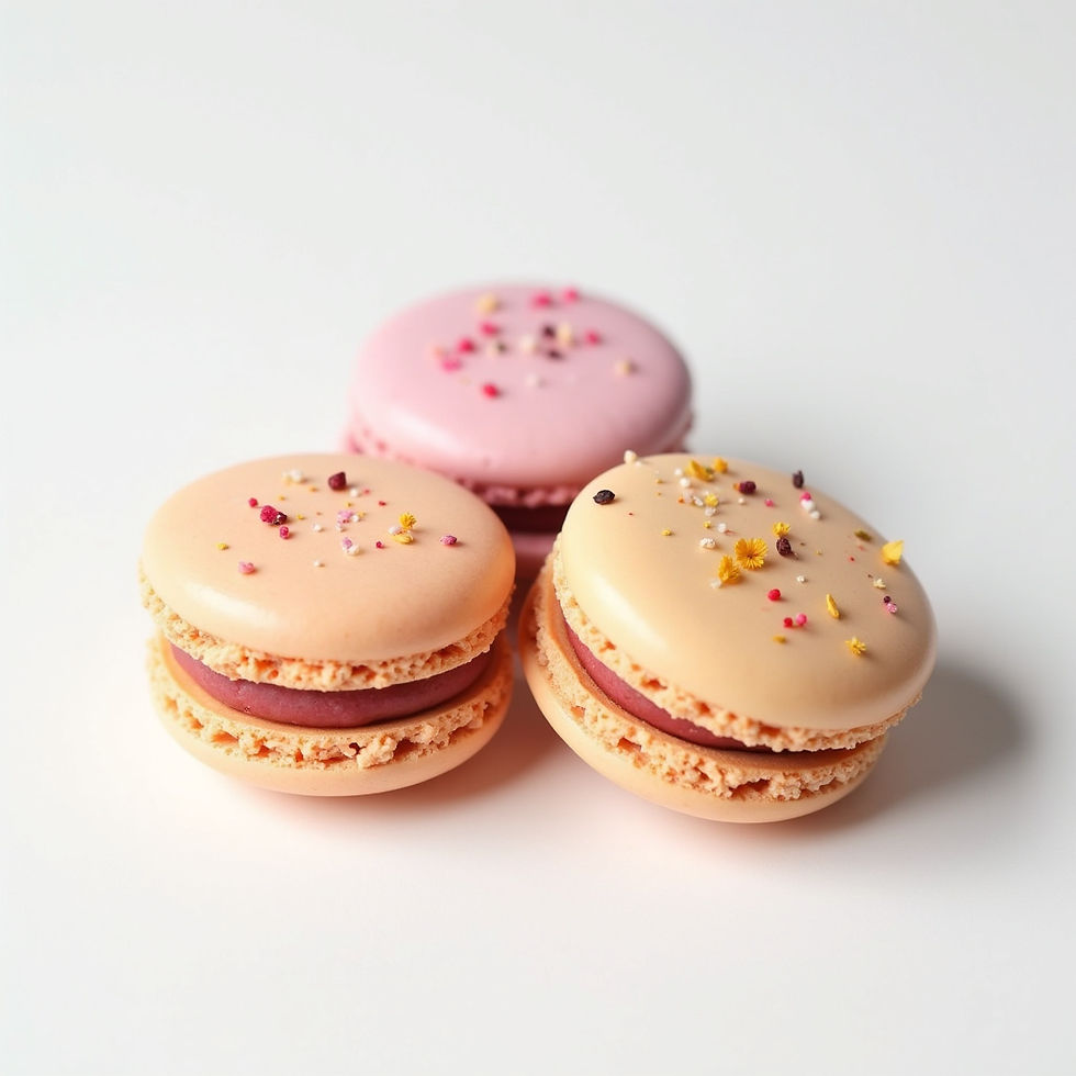 Floral Infused Macarons