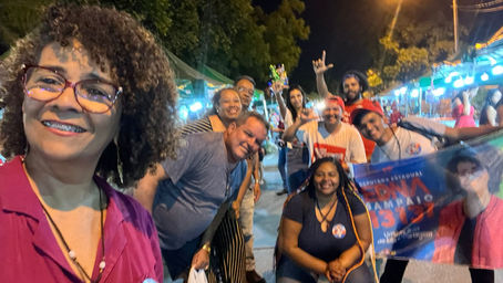 Edna Sampaio mobiliza apoiadores na capital e no interior