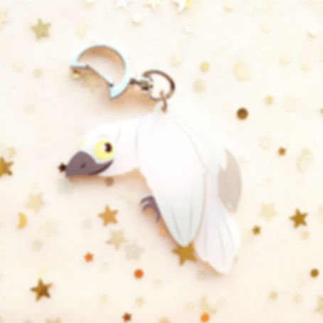 Mike Socks(Raven) Palisman Matte Acrylic Key Chain
