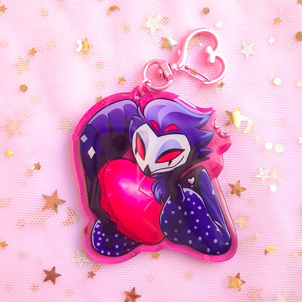 Thumbnail: Hell borns with Love Acrylic key chains