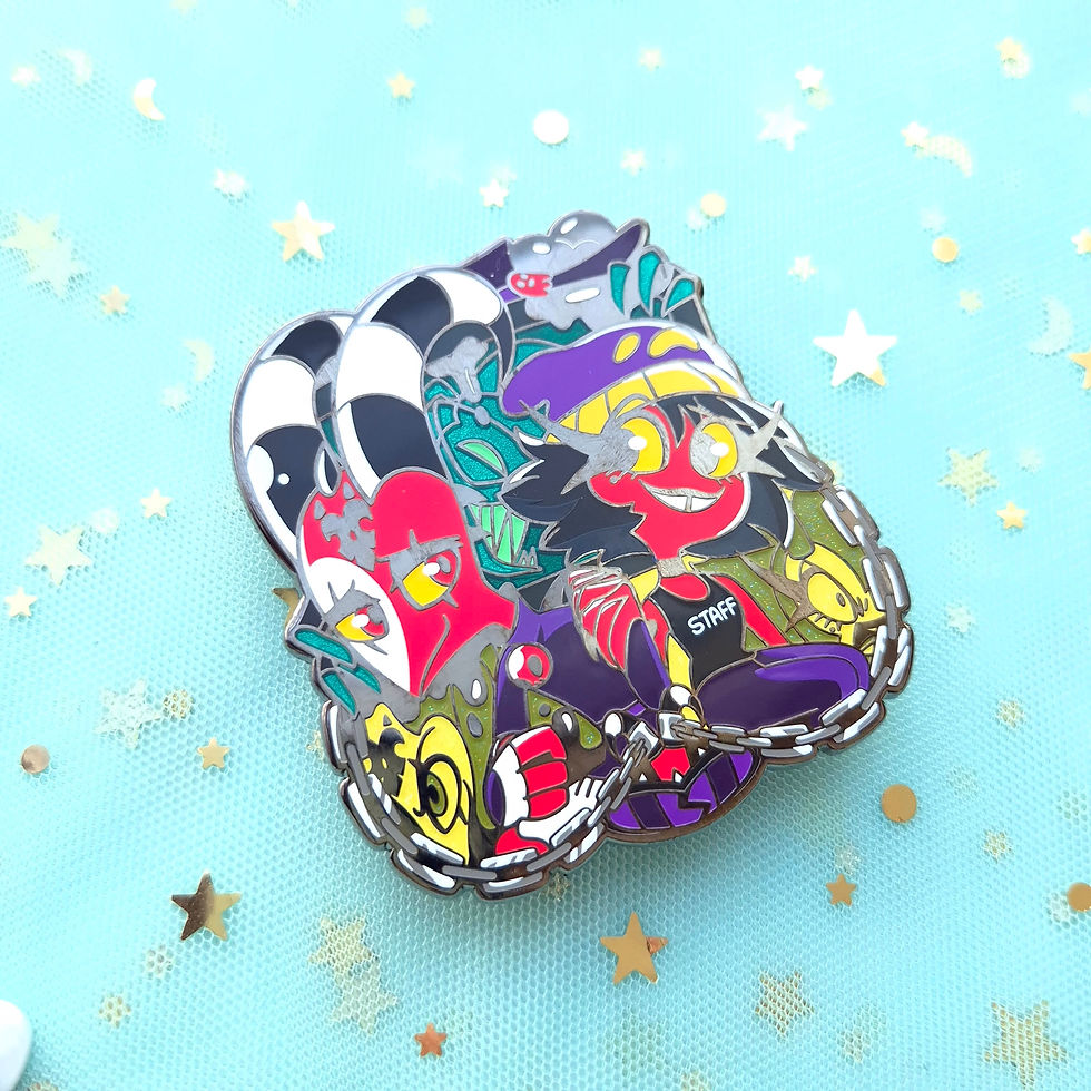 Thumbnail: Ghost F**kers(Black translucent) enamel pin