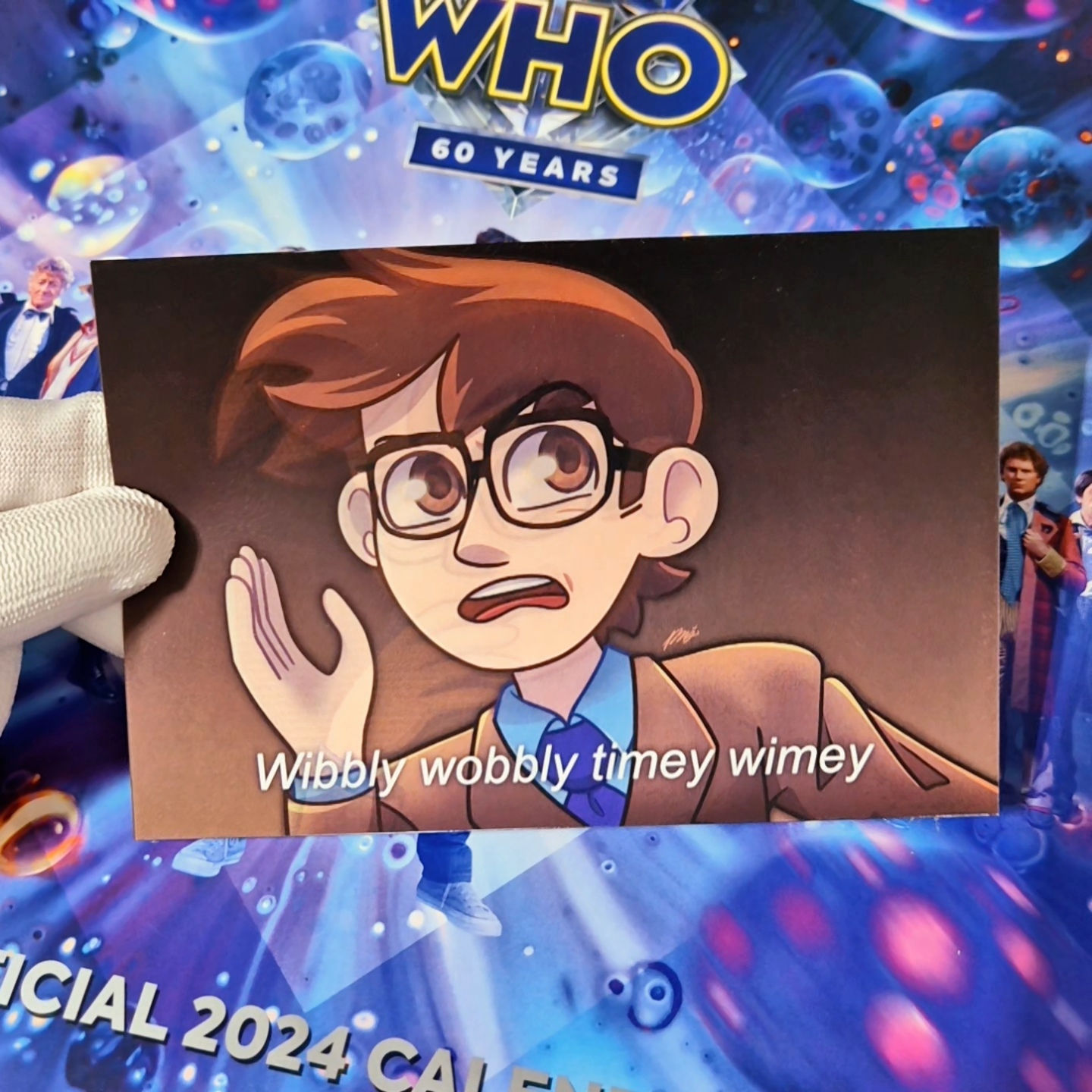 Wibbly Wobbly Timey Wimey lenticular card