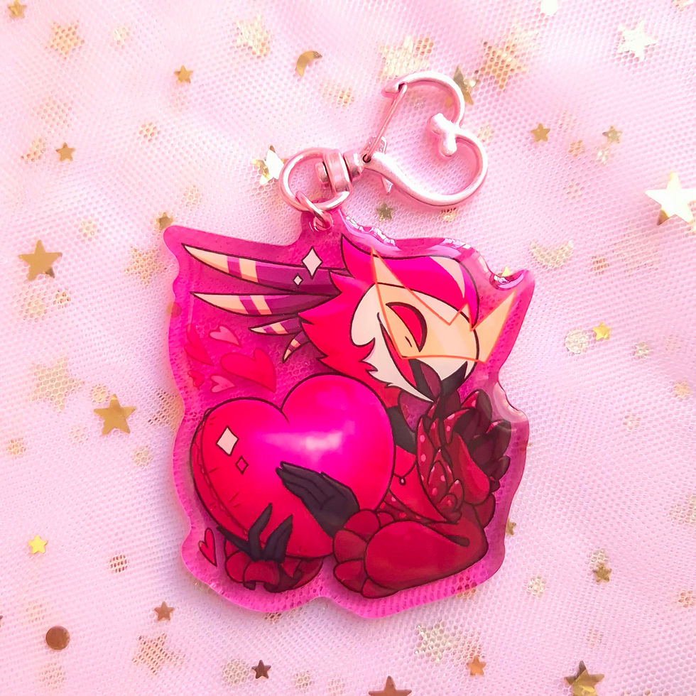 Thumbnail: Hell borns with Love Acrylic key chains