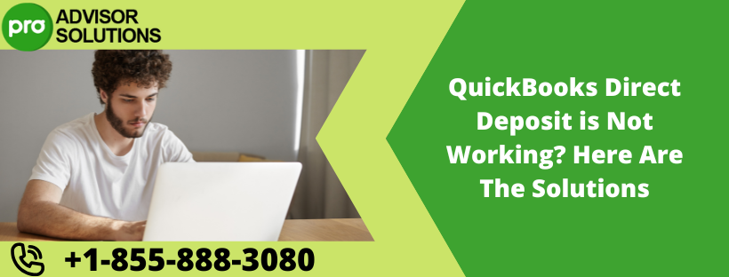 QuickBooks Direct Deposit is Not Working