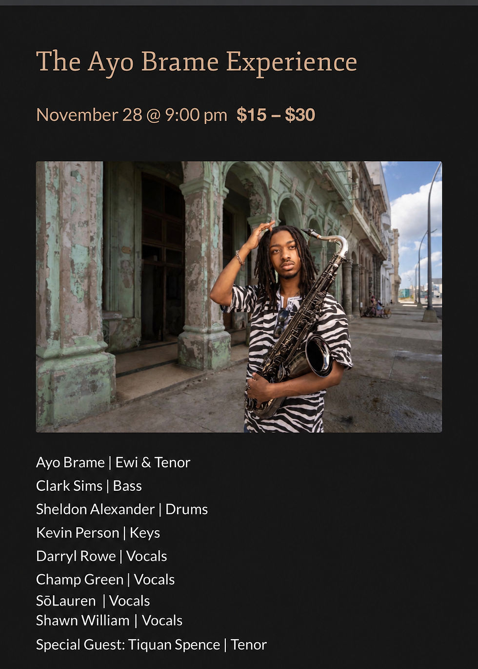 The Ayo Brame Experience