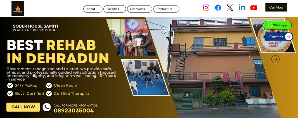 Sober House samiti SEO by Scalex digitals _ Best digital marketing agency in dehradun