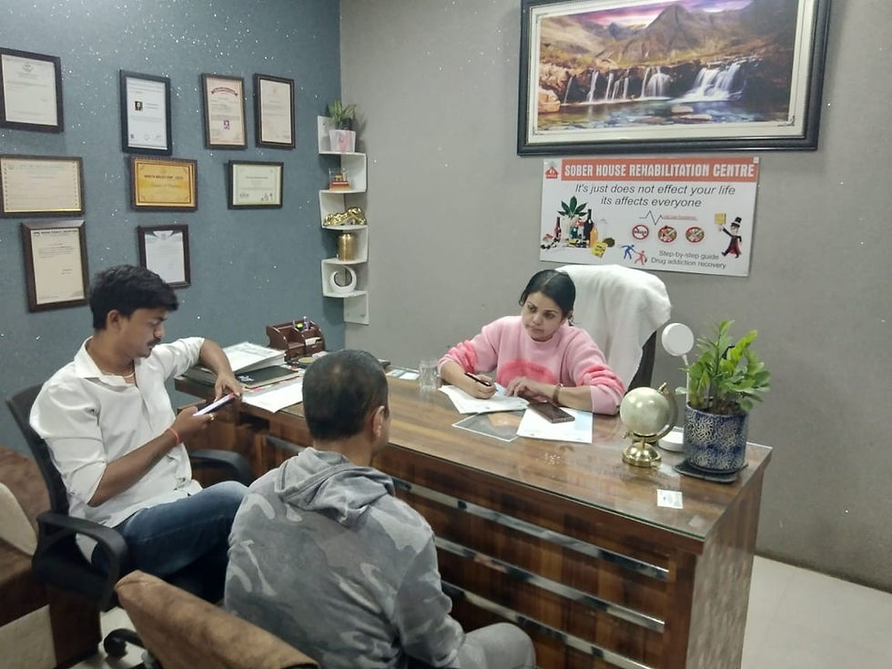 One on one Counseling Session at Sober house Samiti rehab center in dehradun