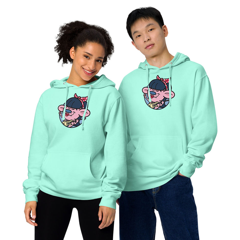 Thumbnail: "Billie Rocker" Unisex midweight hoodie