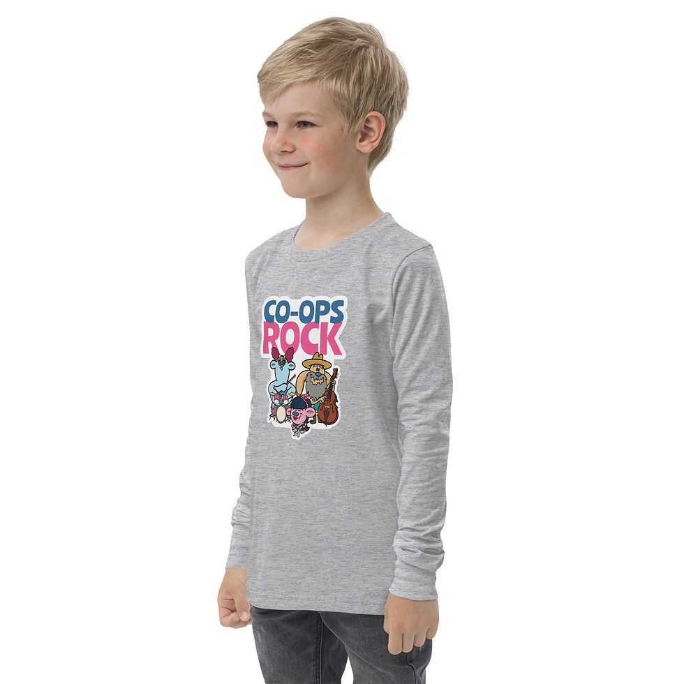 Thumbnail: "Co-ops Rock" Youth long sleeve tee