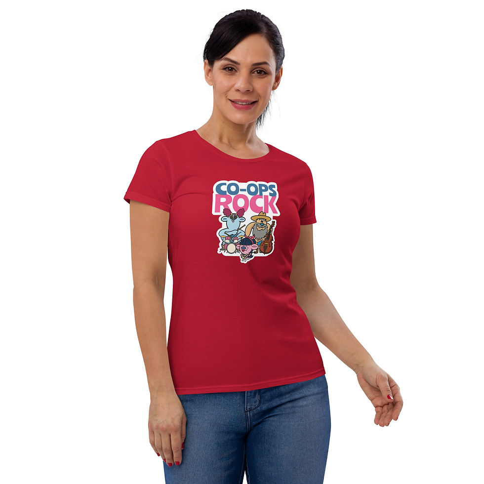 Thumbnail: "Co-ops Rock" Women's short sleeve t-shirt
