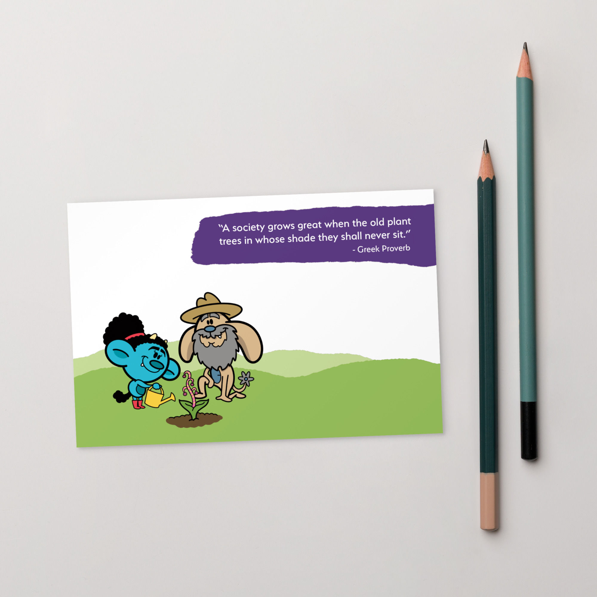 Co-operNation "Planting Trees" Quote - Postcard