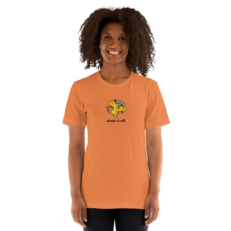 Thumbnail: "Shake it off" Unisex t-shirt (Black Text)