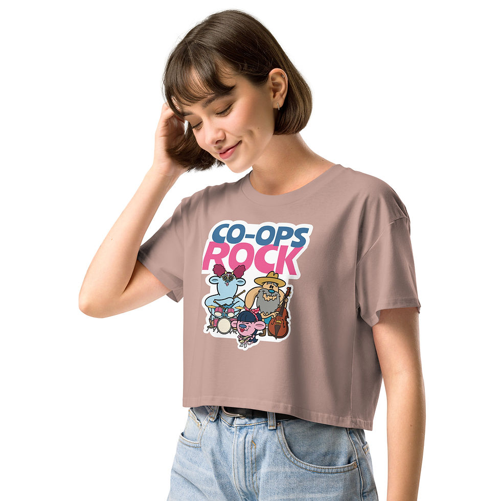 Thumbnail: "Co-ops Rock" Women’s crop top