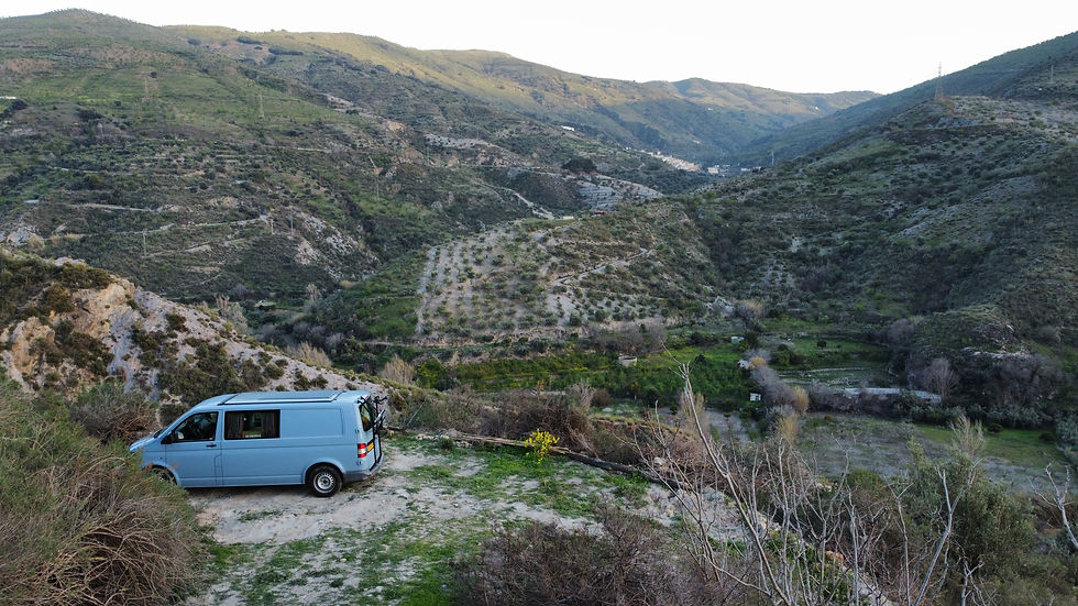 Prachtige camperplek in de natuur in Andalusie