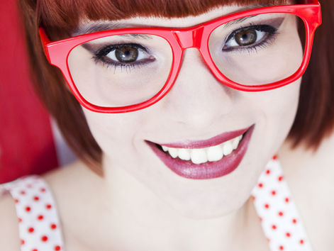 Smiling woman closeup