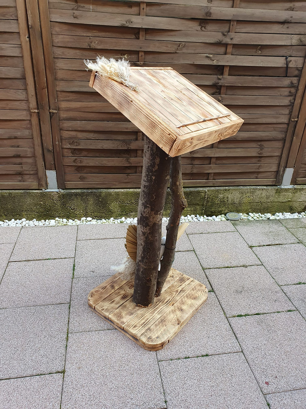 Pupitre tronc d'arbre