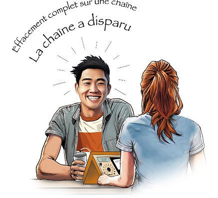 Auditeur et pc travaillent jusqu'à la disparition de la chaîne
